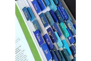SMART MAGUS Bible Tabs, Large Print Laminated Bible Tabs for Women and Men, Easy to Read Bible Book Tabs for Study Bible, Index Tabs for Old and New Testament, Bible Labels Tabs for Christian Gift, Blue