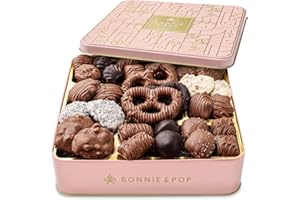 Chocolate Gift Basket for Women, Candy Gift Box for Woman, Gift Set for Christmas, Holidays, Her, Mom, Wife, Anniversary | Bonnie and Pop