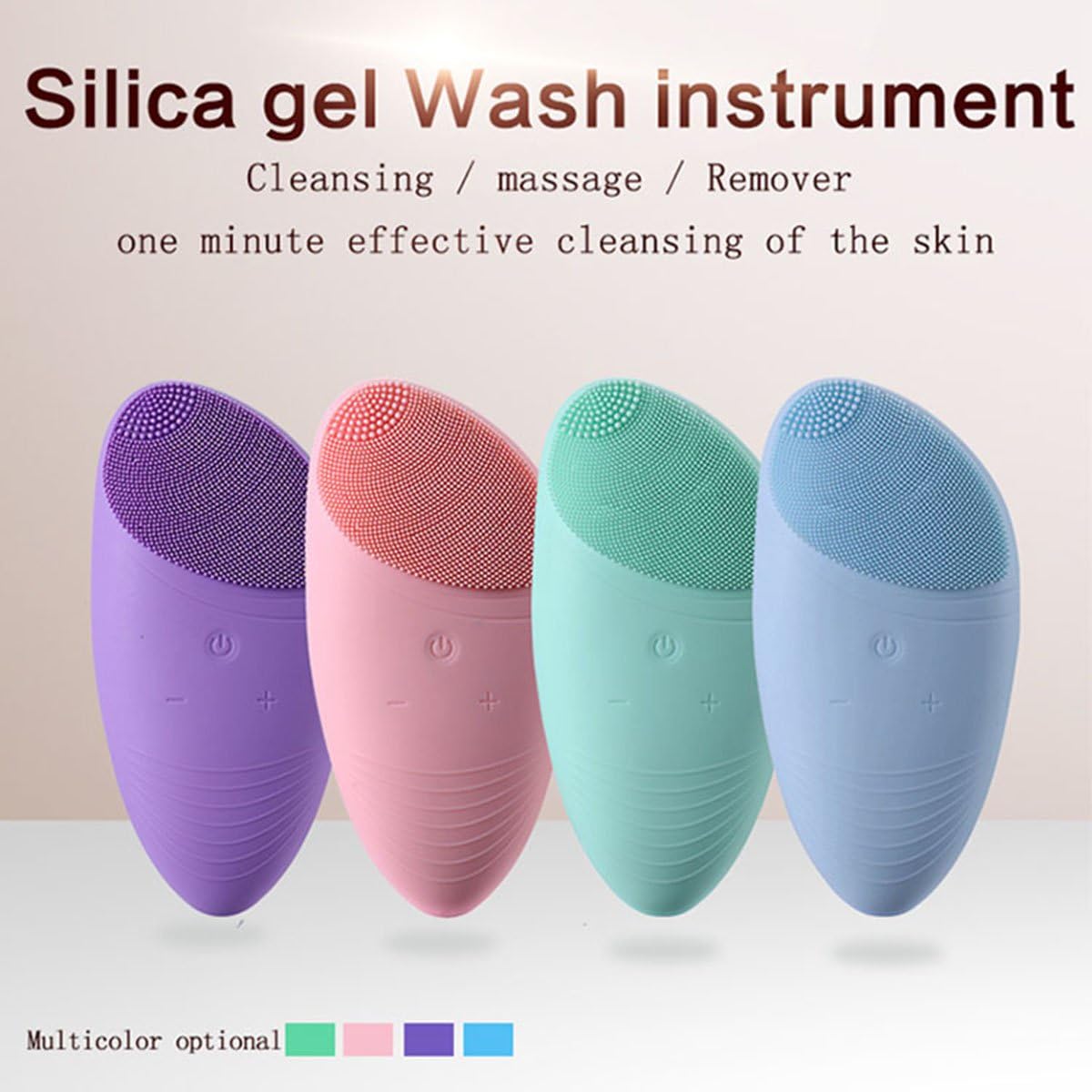 sonic silica gel facial cleansing instrument