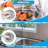 OWill Kitchen Sink Strainer Plug 78mm Stainless Steel Universal view 5