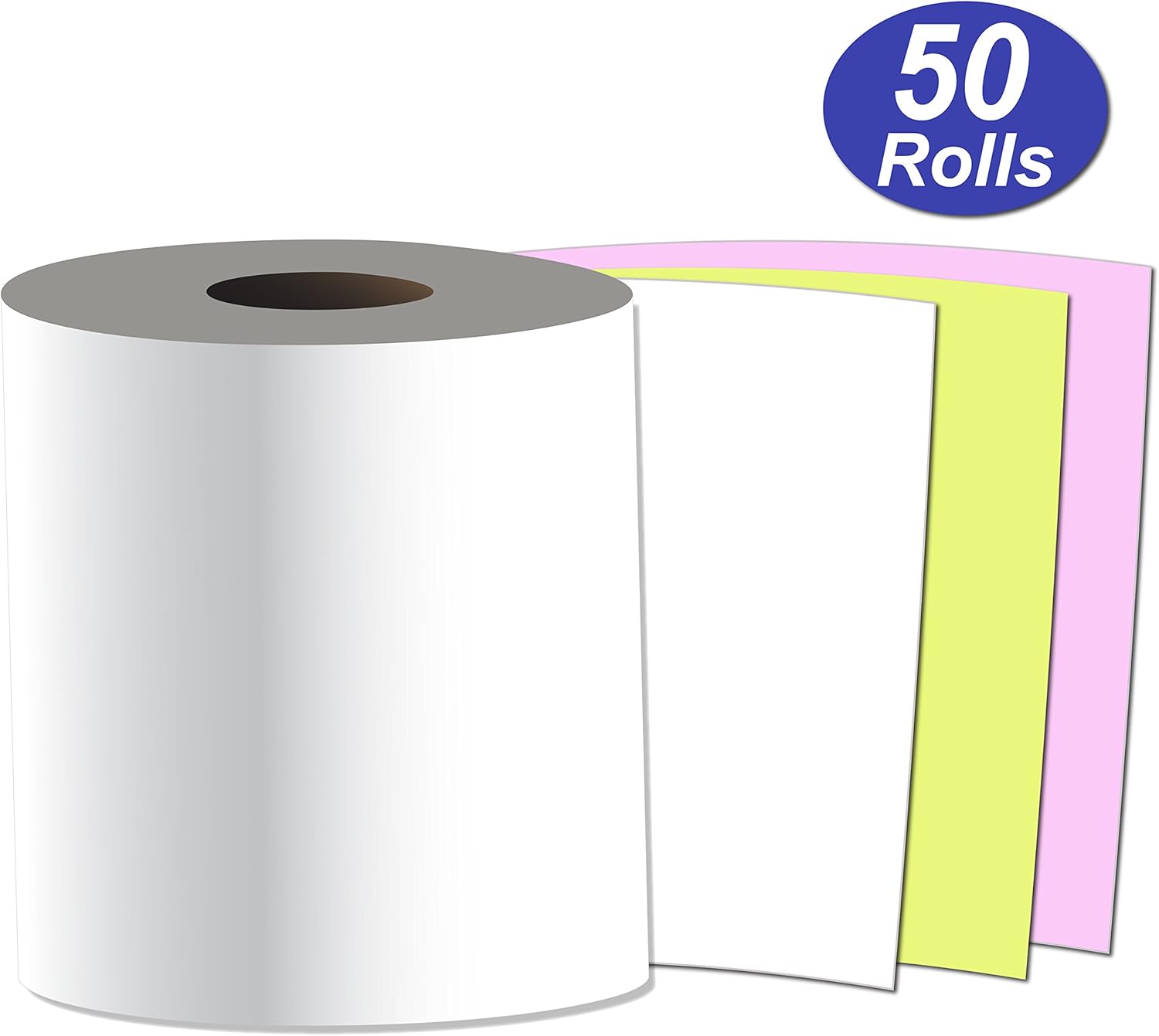 Alliance, Receipt Rolls, Paper, 3" x 65' x 7/16" Core, 3