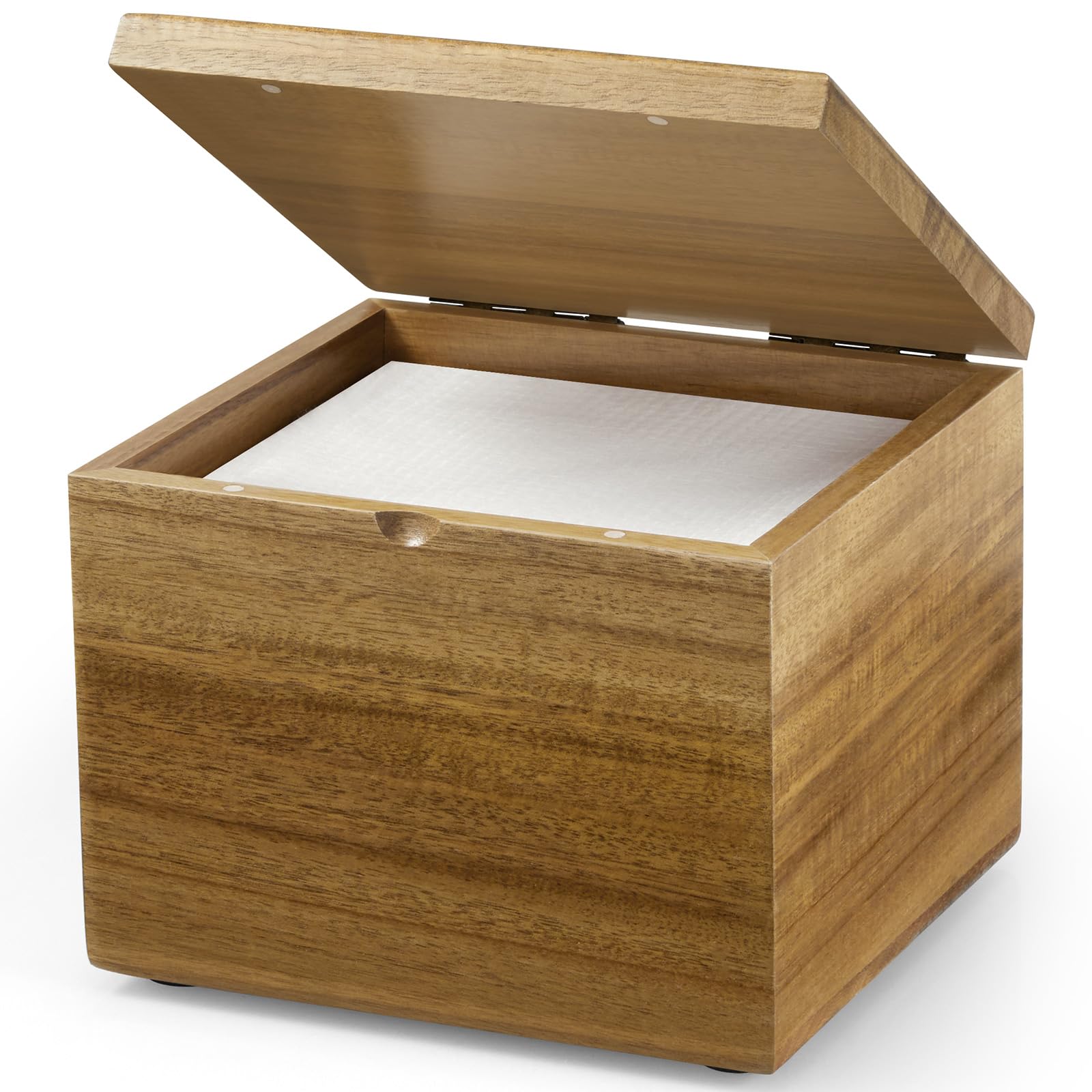 Photo 1 of CMLKLZD Disposable Face Towel Holder, Acacia Wood Box Compatible with Clean Towels XL(NOT Included), Wooden Container for Cleansing Facial Dry Wipes, Face Towelettes Bathroom Counter Storage