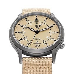 BERNY Men's Titanium Watch Japanese Sweep Second