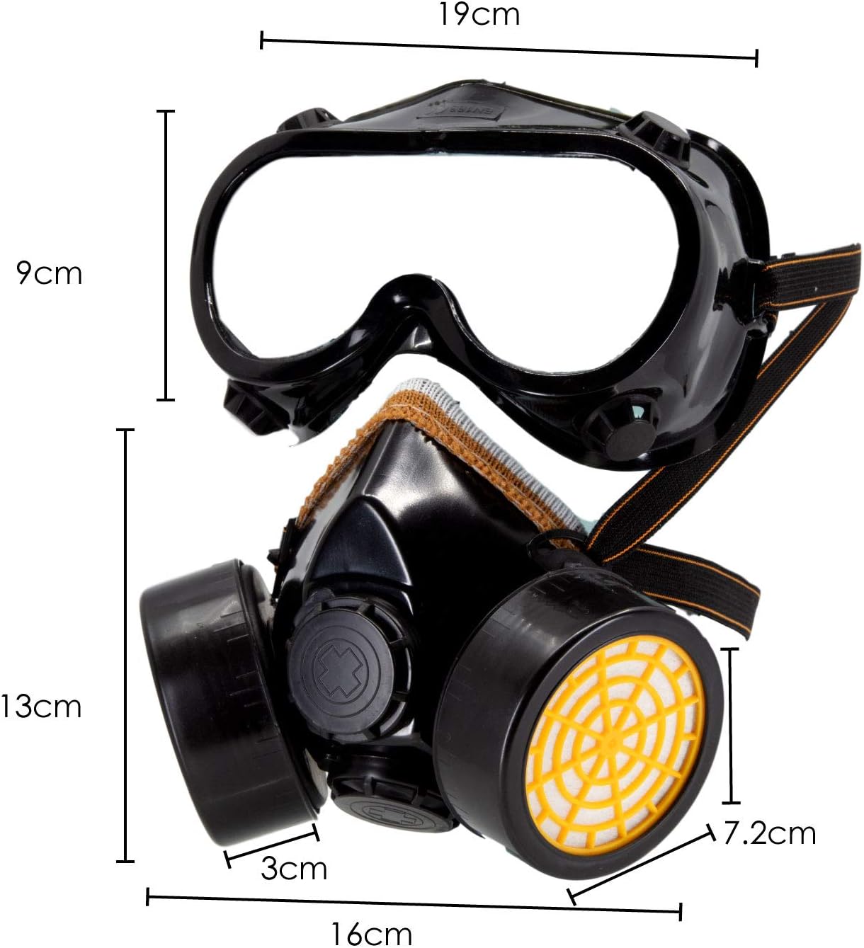 TRIXES Respirator Gas Mask with Goggles - Image 4