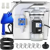 Mxmoonant DEF Transfer Pump Kit, Diesel Exhaust Fluid Transfer Pump | 13.2GPM, Self Priming Urea Diaphragm Pump, 110V US Plug, 400W Copper Motor, Equipped with DEF Nozzle, EDPM Hose, Flow Meter