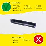 ONLINE Standard Ink Cartridges 6pc Purple Universal Fountain Pen Rollerball view 4