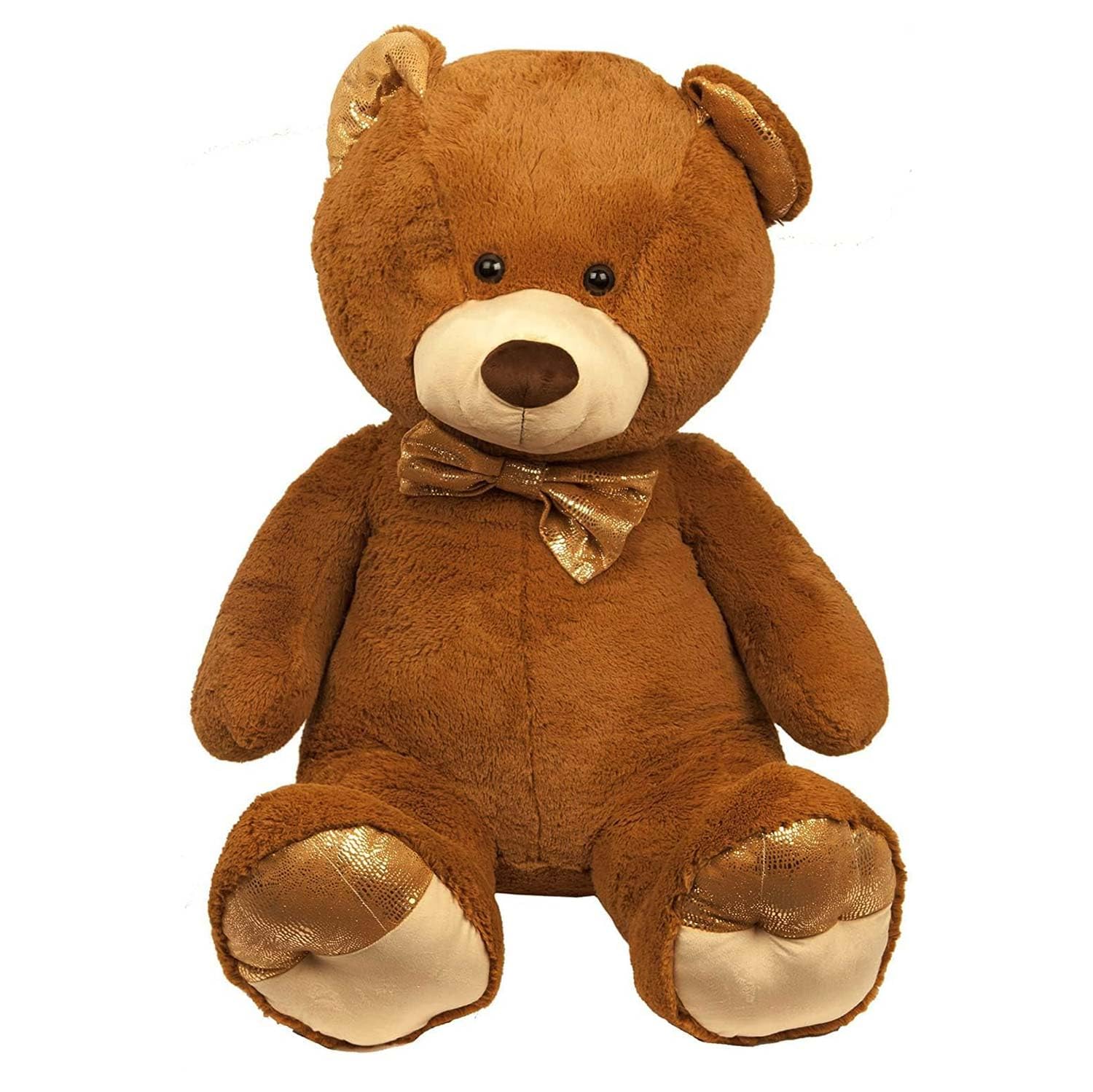 PMS VFM - Large Teddy Bear. Golden Paws Cute Plushies Soft Toys (Brown)