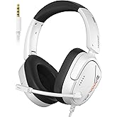 NUBWO HG04L Gaming Headset for PS5/PS4, Xbox Series X|S/Xbox One, Switch – 250g Lightweight, Clear Unidirectional Mic, Soft Memory Earmuffs, 3.5mm Jack for Gaming & Work