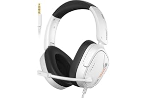 NUBWO HG04L Gaming Headset for PS5/PS4, Xbox Series X|S/Xbox One, Switch – 250g Lightweight, Clear Unidirectional Mic, Soft M