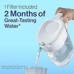 Brita Large 10 Cup Water Filter Pitcher, 1