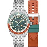 Spinnaker Men's Fleuss GMT Automatic Watch with Solid Stainless Steel Bracelet SP-5120