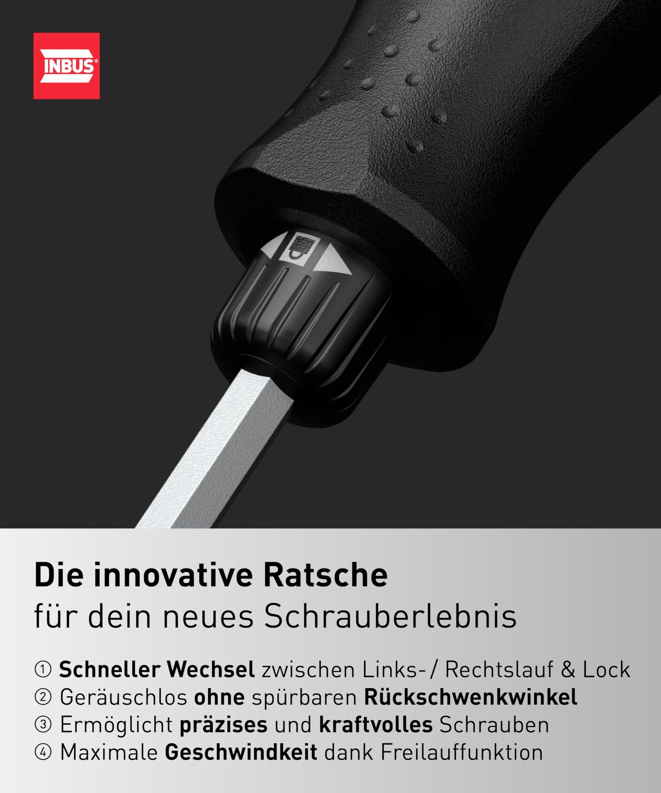 INBUS® Flow 73424 Schraubendreher inkl. 12 Bits — Made in Germany 4