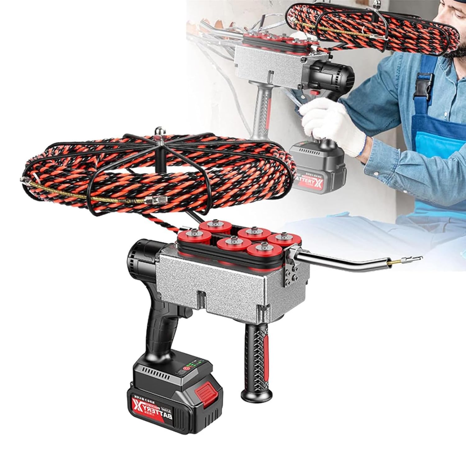 Automatic Wire Stringing Machine, Brushless Lithium