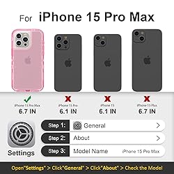 Follaroma for iPhone 15 Pro Max Case, Heavy Duty