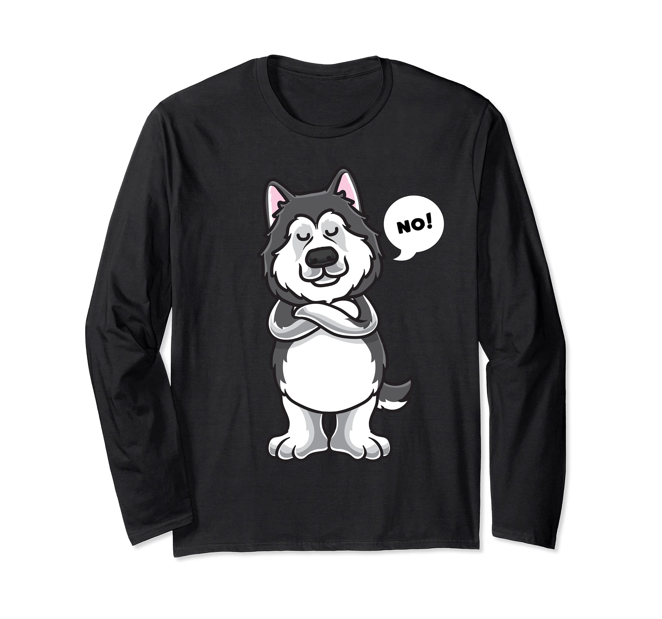 Alaskan Malamute funny Stubborn Dog Long Sleeve T-Shirt