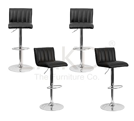 Lakdi Adjustable Height Swivel Bar Stool Bar Chair Set of 4 Combo MFN(134514_25_C_4)