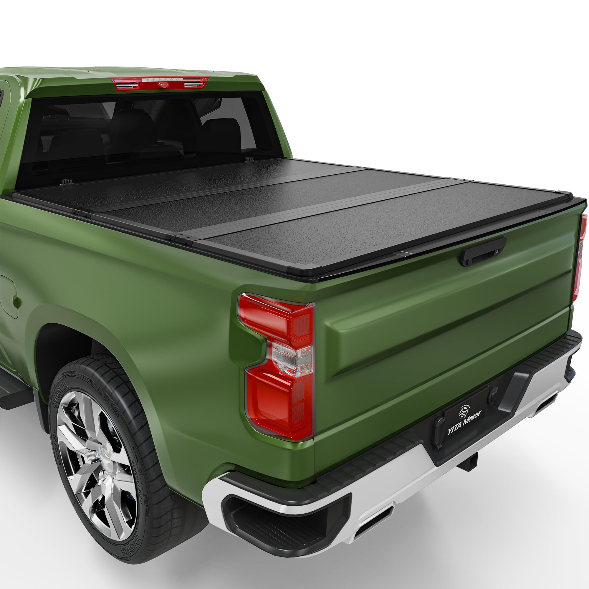 Photo 1 of *** SEE NOTES *** YITAMOTOR FRP Hard Tri-fold Truck Bed Tonneau Cover Fits for 2007-2025 Chevy Silverado/GMC Sierra 1500 New Body Style, 2007-2019 Silverado/Sierra 2500 3500 HD, Fleetside 6.6 ft Bed