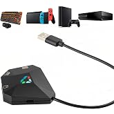 arVin Keyboard and Mouse Adapter for Nintendo Switch/PS4/PS3/Xbox One/Xbox 360 Consoles, Switch Adapter Support Custom Mapping &amp; Mouse Sensitivity Adjustment, Wired Keyboard and Mouses Converter