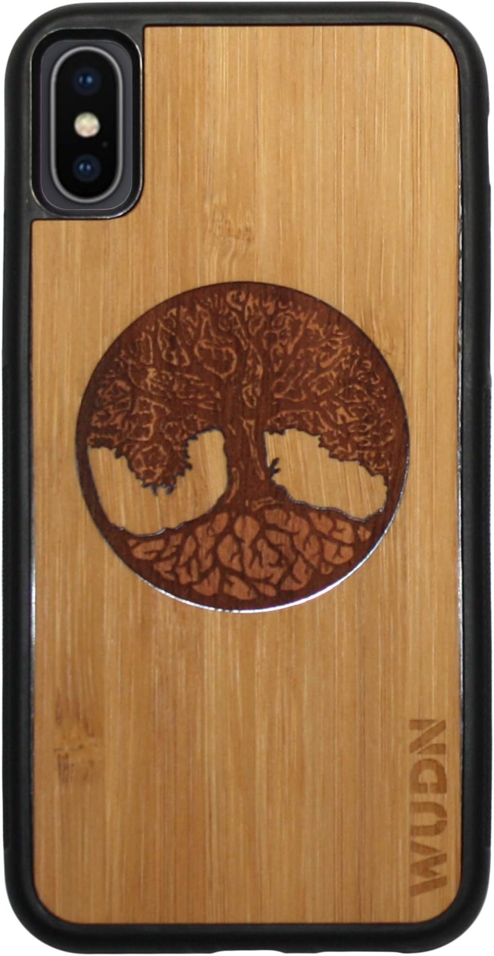 Wooden Phone Case (Tree of Life - Bamboo Sky) Compatible with iPhone Xs Max, iPhone 10s Max