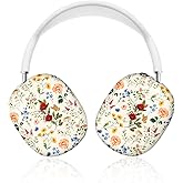 Joyleop for Airpods Max Case - Durable Hard for AirPods Max Covers, Elegant Headphones Case with Unique Design, Pretty Essential Accessories for Headphones, White Retro Florals