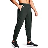 Men's Joggers Pants with Zipper Pockets Stretch Sweatpants Running Golf Workout Gym Pants for Men