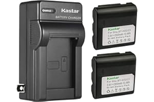 Kastar 2-Pack Battery and AC Wall Charger Compatible with Sharp BT-H21 BT-H21U BT-H22 BT-H22U BT-H32 BT-H32U BT-H42 BT-H42U, Duracell DR7 Empire VBC-3UN RCA PRO B712 Sears 55428 58428 58457 58458