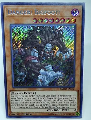 Amazon 遊戯王 英語 Danger Bigfoot 1st Cyho シークレット シク トレカ 通販