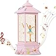 11" H Ballerina Music Box Snow Globe,Lighted with 6H Timer Valentines Snow Globe Ballerina Dancing Glittering,Ballerina Snow Globes for Girls