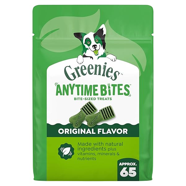 GREENIES ANYTIME BITES DOG TREATS, ORIGINAL FLAVOR, DOG...