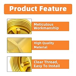 GASHER 1PCS Brass Check Valve 1-1/4" Female