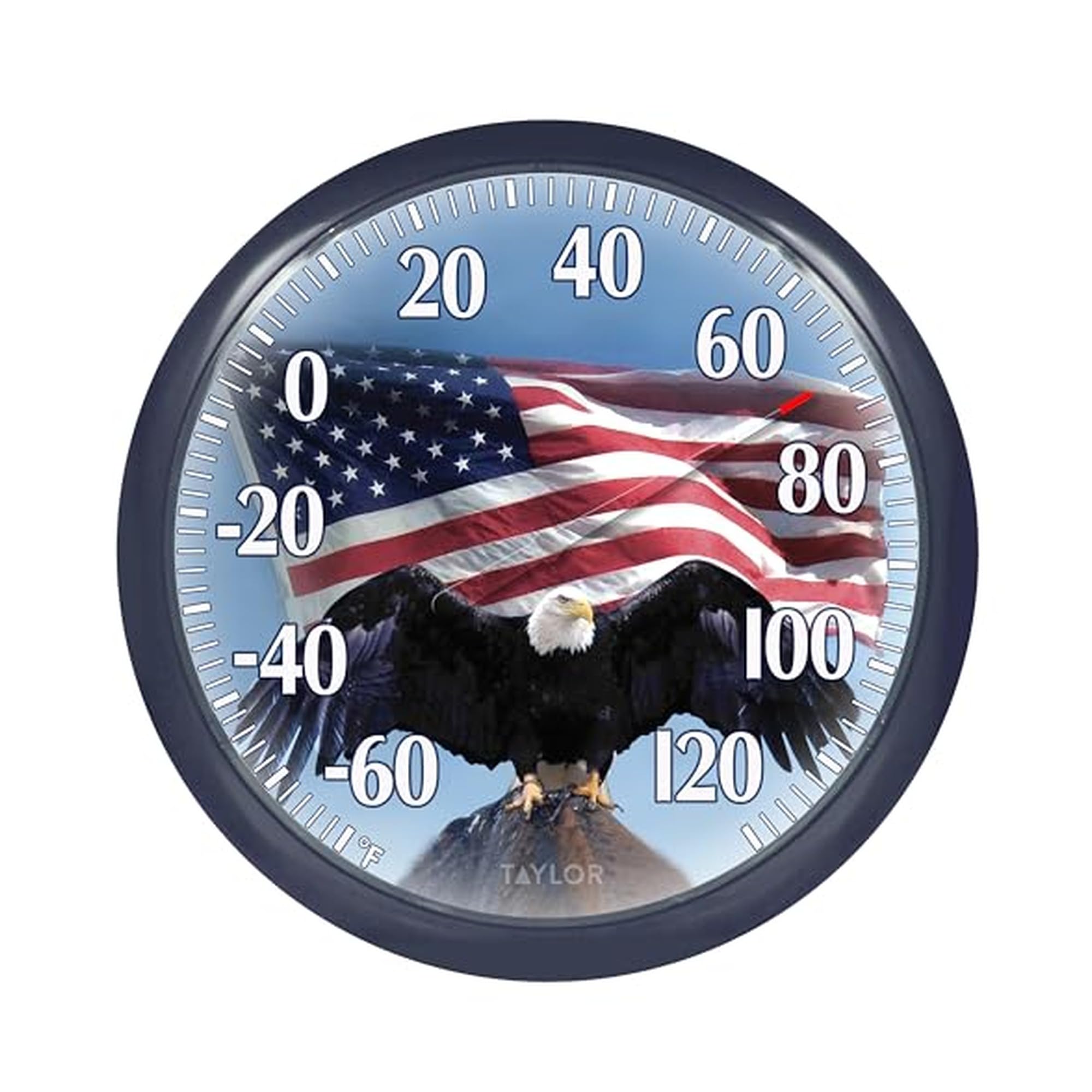 13.25" Dial Thermometer, Bald Eagle