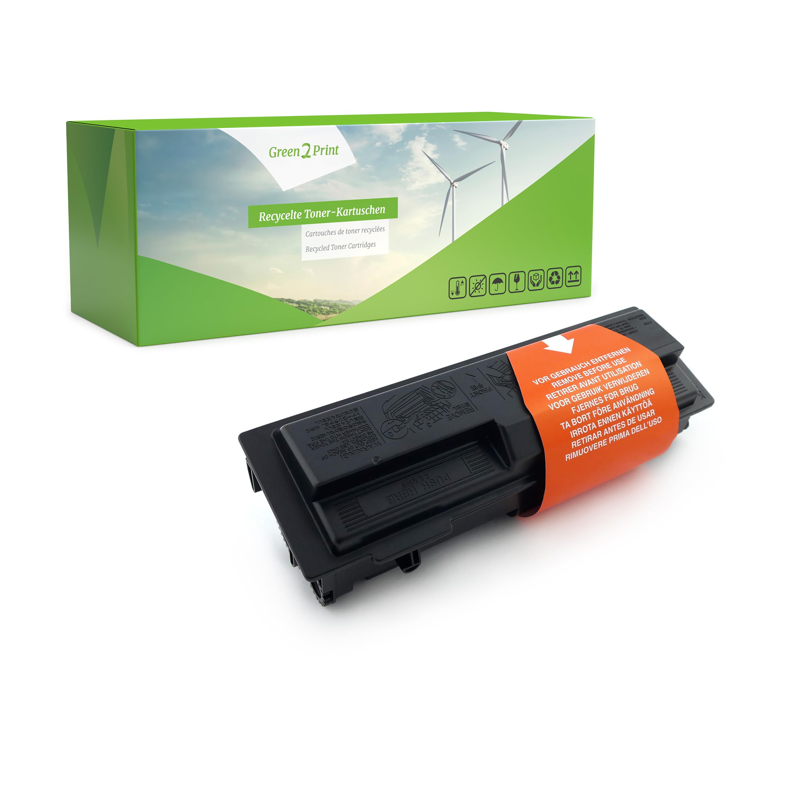 Green2Print High Yield Toner black 13000 pages replaces Kyocera TK-110, 1T02FV0DE0 High Yield Toner cartridge for Kyocera FS1016MFP, FS1016MFP/KL3, FS1116MFP, FS1116MFP/KL3, FS720, FS820, FS920