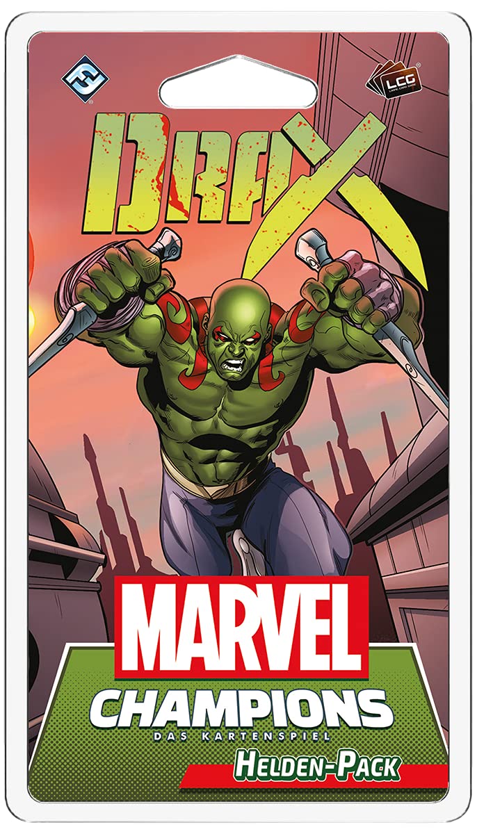 Fantasy Flight Games, Marvel Champions: LCG - Drax, Hero Expansion, Expert Game, Card Game, 1-4 Players, Ages 14+, 60+ Minutes, German