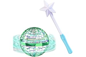 ATHLERIA Green Flying Orb Ball with Wand,Cool Stuff Gadgets Christmas Birthday Gifts Toys for Boy Girl Teens 6 7 8 9 10+ Year Old, Hover Boomerang Mini Drones for Kids,Flying Spinner