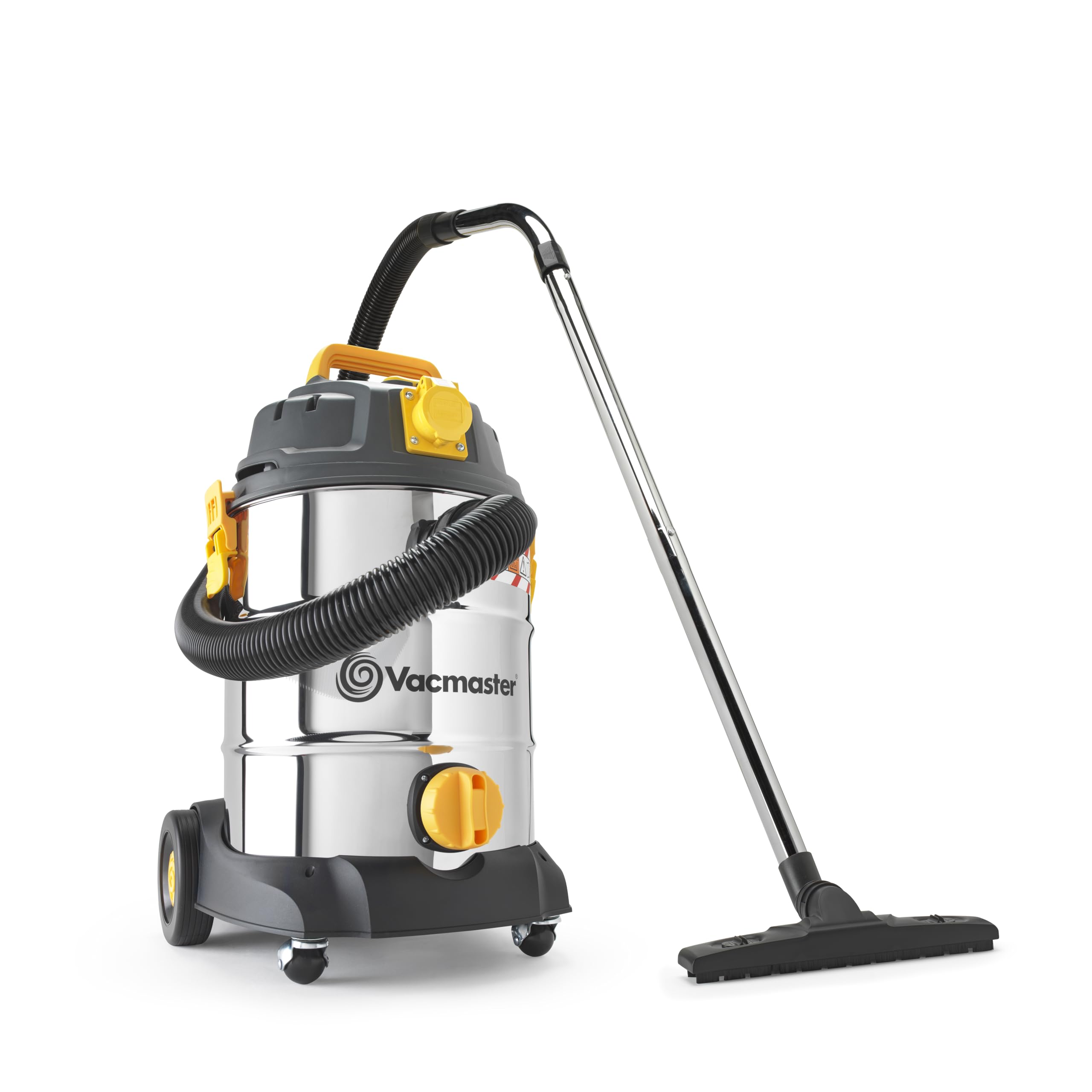 Vacmaster 110V L Class Wet and Dry Vacuum Cleaner | 30L Industrial Dust Extractor. Heavy Duty, Powerful 1000W Motor, 110V Power Take Off & HEPA 13 Filtration. For Commercial & Professional Use