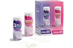 AssuTest UTI Test Strips (UTI) Test Strip + Vaginal pH Test Kit for Women & Kids Urine Test Strips, Urinalysis Test Strip for