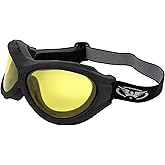 Global Vision Big Ben Fit Over Sport Goggles Black Frame Yellow Tint Lenses