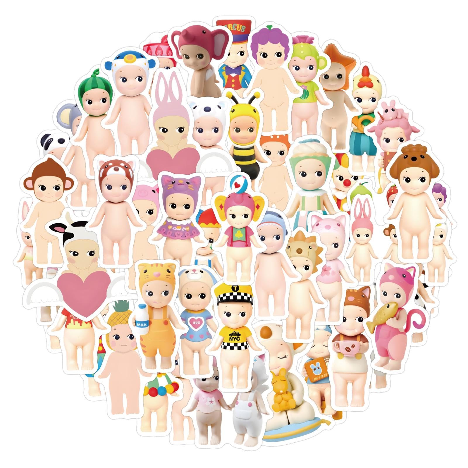 Photo 1 of 50pcs Sonny Baby Stickers for Kids Water Bottles,Cute Aesthetic Cartoon Vinyl Stickers for Teens Pad Laptops Skateboard Journal Scrapbook Travel Case Phone Computer