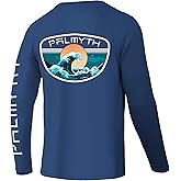 Palmyth Fishing Shirts for Men Long Sleeve UPF 50+ T Shirt Sun Protection Tee