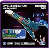 Science Can Electronic Guitar Building Toys, STEM Toys for Ages 8-13 | FSC Certified Wooden Puzzles, 3 in 1 Play Mode, Easy to Assembly, Adjustable Volume, Birthday/Christmas Gift for Boys &amp; Girls