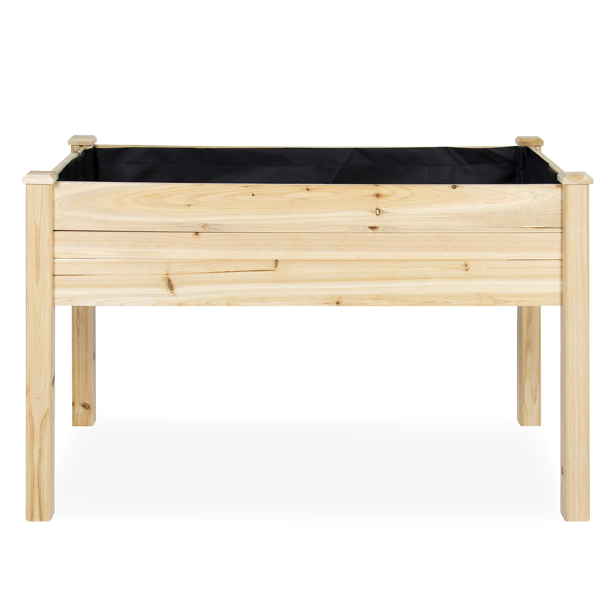 best choice products raised garden bed 48x24x30in elevated