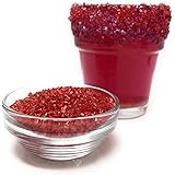 Snowy River Red Cocktail Sugar - Kosher Certified Naturally Colored Red Cocktail Rimmer (8oz, Medium Crystal)