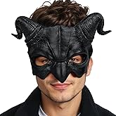 VZQI Demon Mask Devil Half Face Halloween Masquerade Cosplay Props For Adults