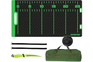 OCQOTAT Fish Fillet Mat Kit With 25" Ruler, 7" filet knife & Storage Bag - Non-Slip Texture Portable & Durable Cleaning Cutting Board for Easy Filleting,Fishing gear, 29.5"x15.5"