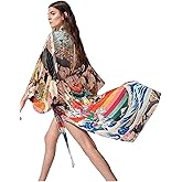 Eddoyee Loose Beach Kaftan Dresses for Women Caftan Swimsuit Cover Up