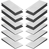 12 PCS Metal Shims for Leveling, 4" x 2" Metal Wedges, Q235 Steel Wedges Shims with Anti-Slip Rubber Pads for Industrial or Home Machinery Alignment &amp; Welding