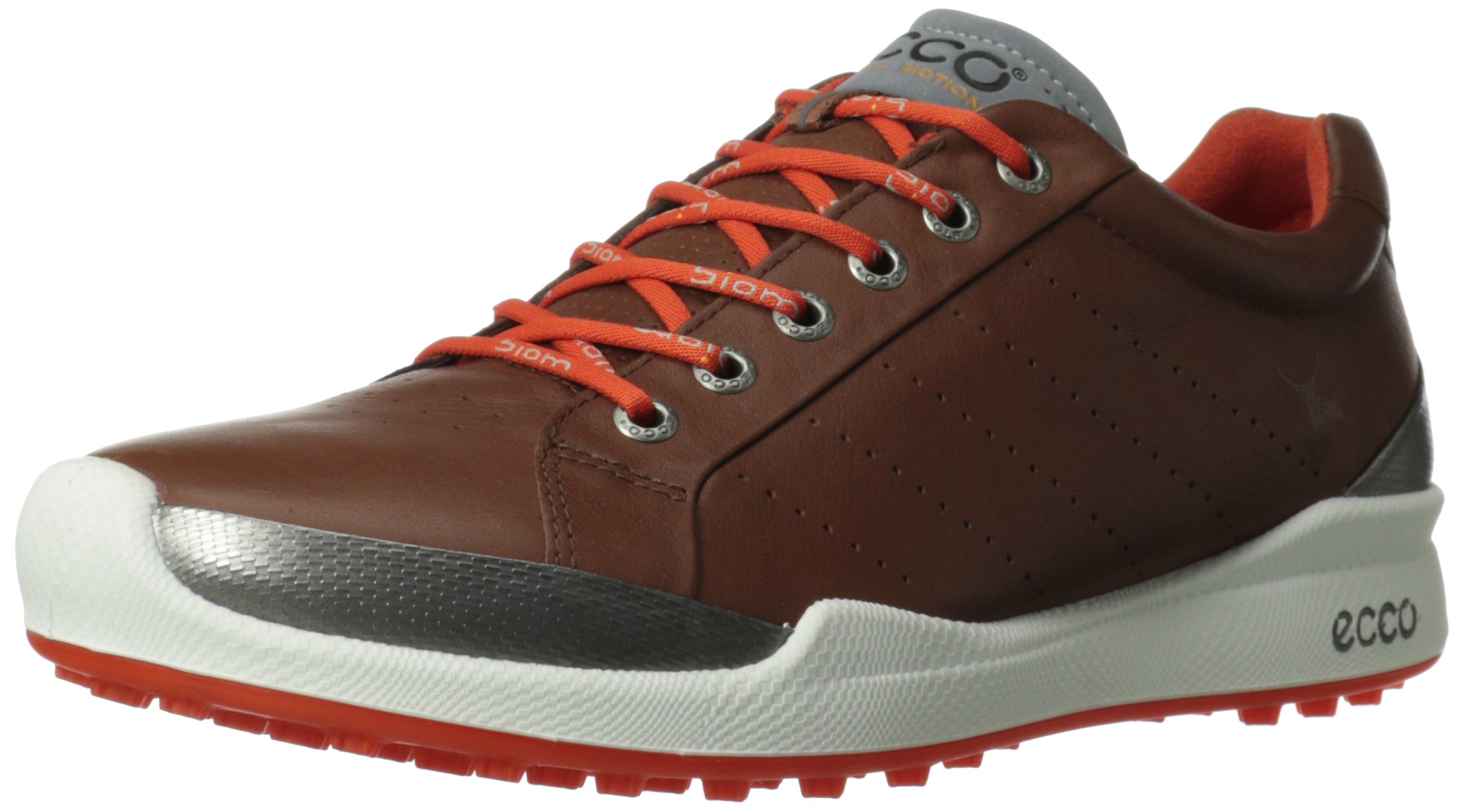ECCO Men's Biom Hybrid Golf Shoe Mahogany/Fire 43 M EU / 99.5 D(M) US