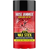 Nose Jammer Deer Hunting Accessories - Natural Scent Eliminator Rub On Wax Stick - Deer Scent Blocker, Use on Hunting Accessories and Boots, 2 oz.