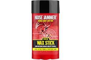 Nose Jammer Deer Hunting Accessories - Natural Scent Eliminator Rub On Wax Stick - Deer Scent Blocker, Use on Hunting Accessories and Boots, 2 oz.