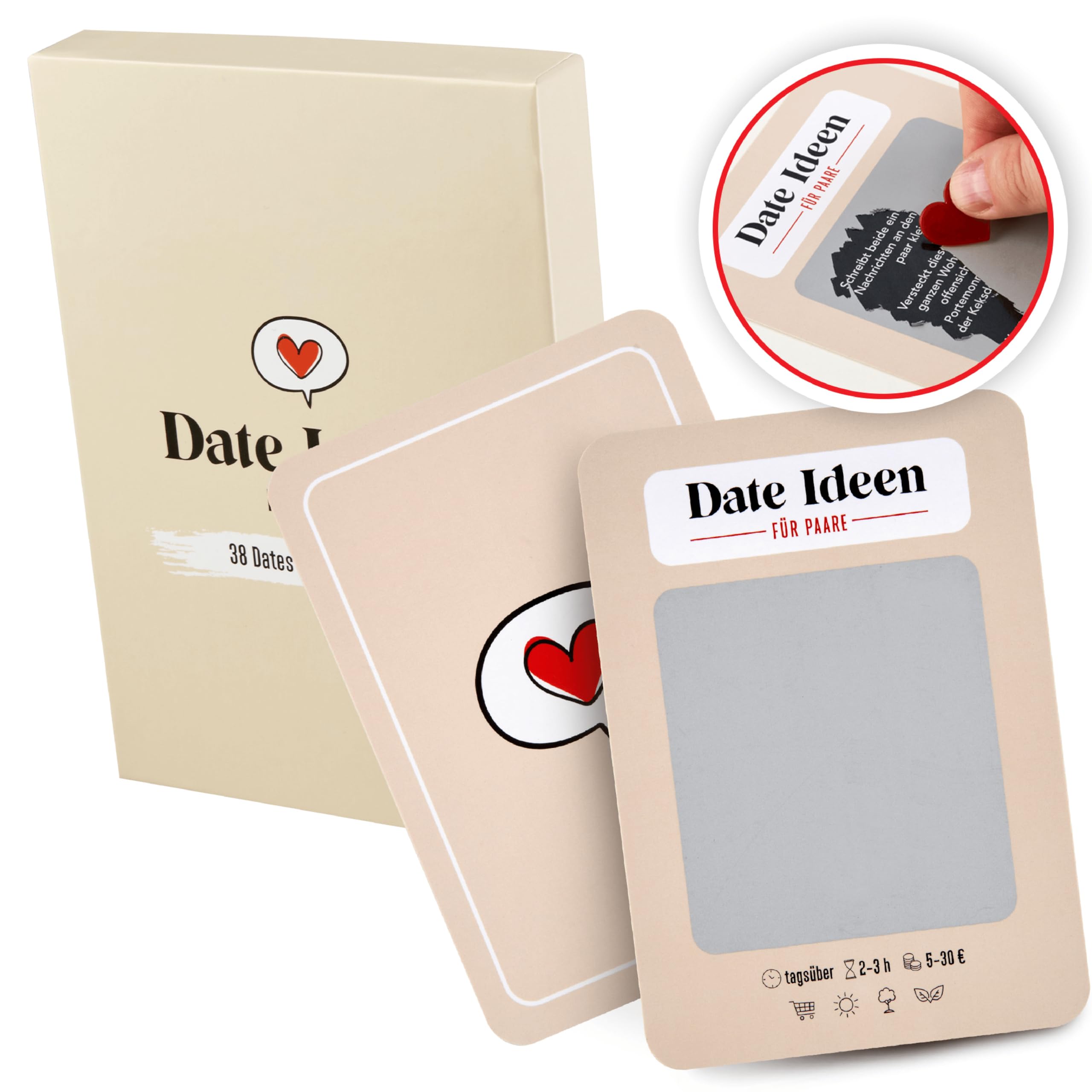 Date Ideas for Couples | Date Cards to Scratch Off for Adults | Bucket List for Couples | Anniversary Gift for Him & Her | Couple Gifts for Valentine's Day or Christmas for Boyfriend & Girlfriend